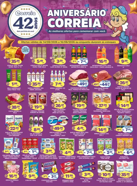 Catálogo Supermercados Correia | Aniversário Correia | 2026-08-14T00:00:00.000Z - 2026-08-16T00:00:00.000Z