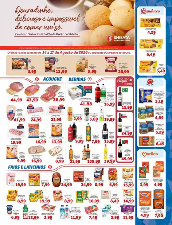 Catálogo Shibata Supermercados | Pechinchas e ofertas atuais | 2026-08-14T00:00:00.000Z - 2026-08-17T00:00:00.000Z