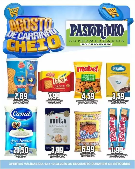 Catálogo Supermercado Pastorinho | Melhores ofertas para todos os clientes | 2026-08-13T00:00:00.000Z - 2026-08-19T00:00:00.000Z