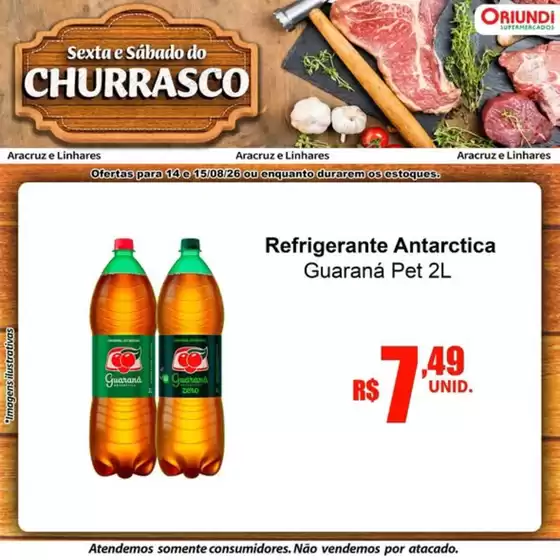 Catálogo Oriundi | Churrasco | 2026-08-14T00:00:00.000Z - 2026-08-15T00:00:00.000Z