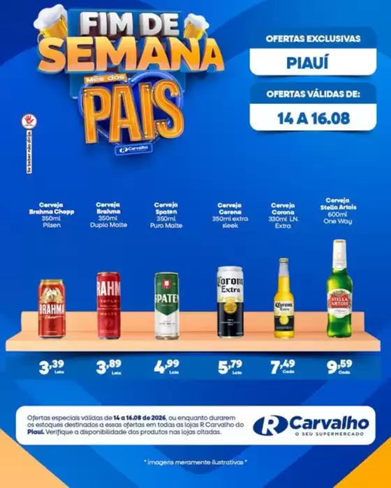Catálogo R Carvalho Supermercado | Fim De Semana, mes dos Pais | 2026-08-14T00:00:00.000Z - 2026-08-16T00:00:00.000Z