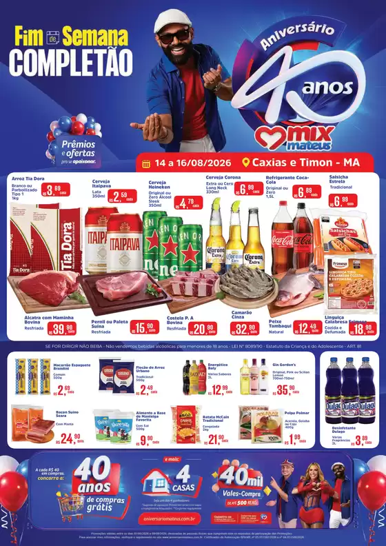 Catálogo Supermercados Mateus | Fds Completão de Aniversario | 2026-08-13T00:00:00.000Z - 2026-08-16T00:00:00.000Z