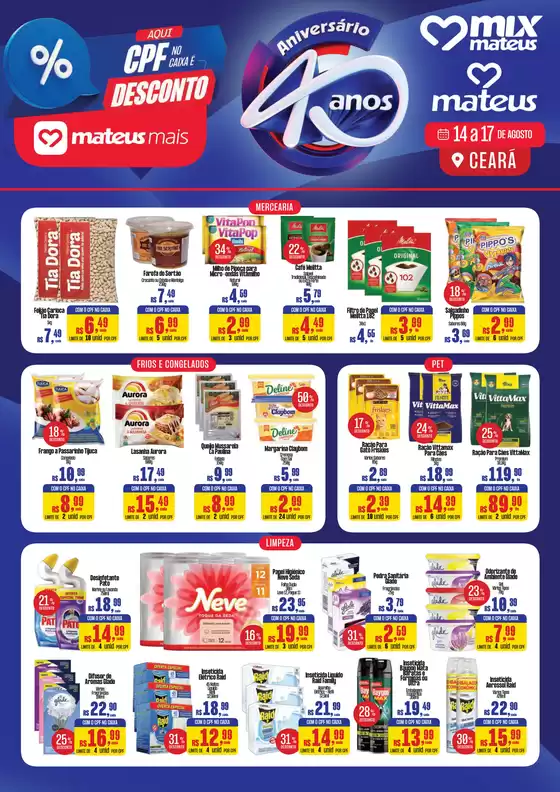 Catálogo Supermercados Mateus | App Mateus Mais | 2026-08-13T00:00:00.000Z - 2026-08-17T00:00:00.000Z