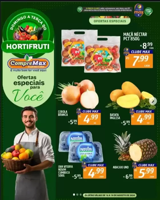 Catálogo CompreMax | Hortifruti | 2026-08-17T00:00:00.000Z - 2026-08-18T00:00:00.000Z