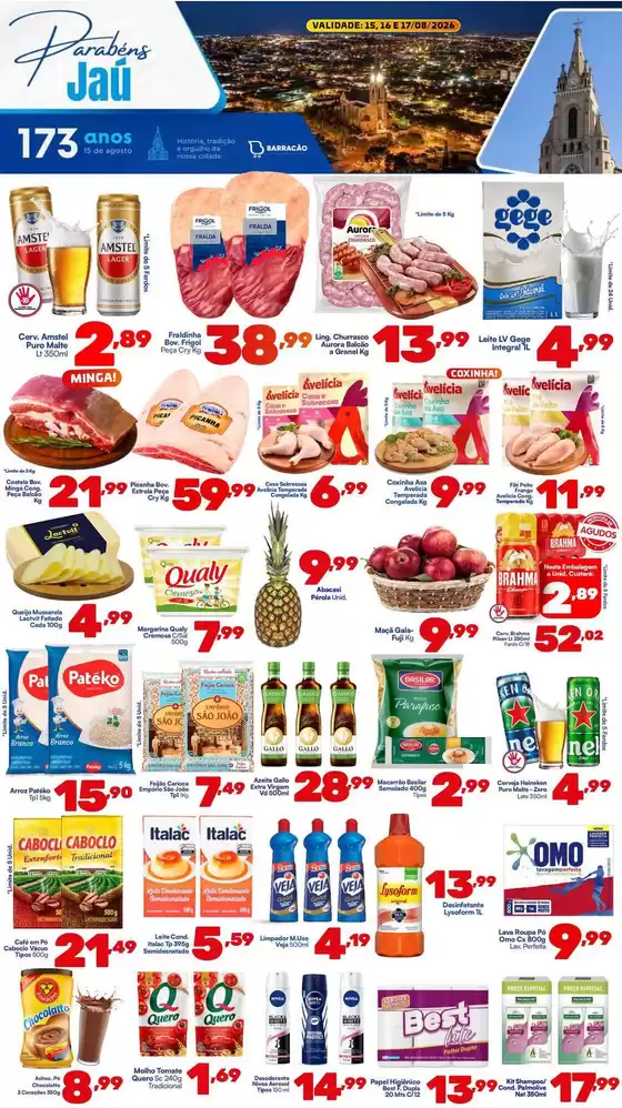 Catálogo Barracão Supermercado | Encarte Barracão Supermercado | 2026-08-15T00:00:00.000Z - 2026-08-17T00:00:00.000Z