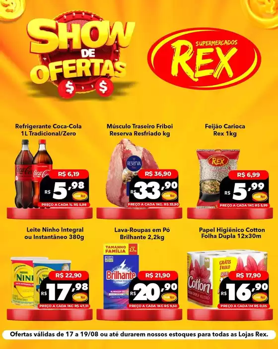Catálogo Supermercados Rex | Novas ofertas para descobrir | 2026-08-17T00:00:00.000Z - 2026-08-19T00:00:00.000Z