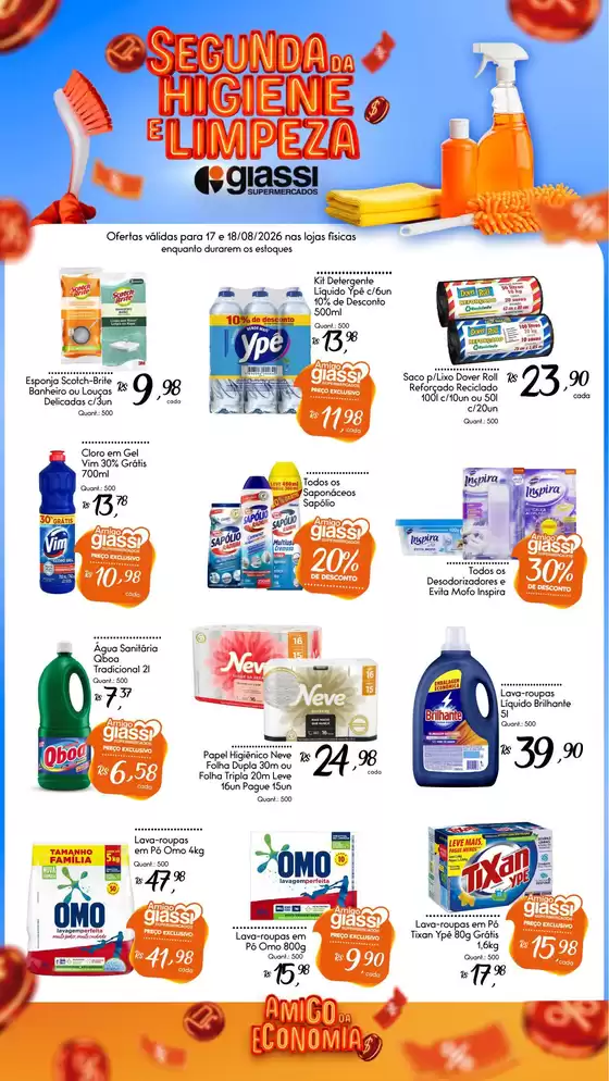 Catálogo Giassi Supermercados | Encarte Giassi Supermercados | 2026-08-17T00:00:00.000Z - 2026-08-18T00:00:00.000Z