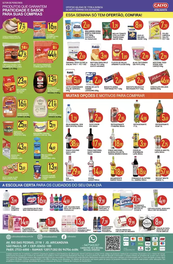 Catálogo Calvo Atacadista | Melhores ofertas para todos os caçadores de pechinchas | 2026-08-17T00:00:00.000Z - 2026-08-20T00:00:00.000Z
