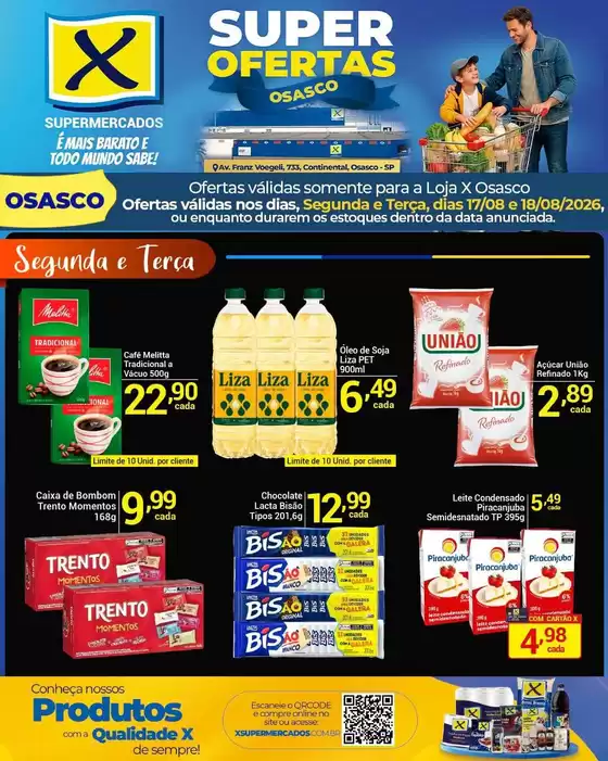 Catálogo X Supermercados | Encarte X Supermercados | 2026-08-17T00:00:00.000Z - 2026-08-18T00:00:00.000Z