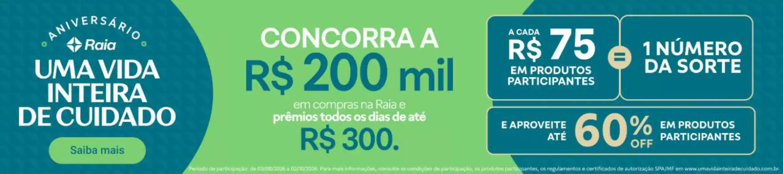 Catálogo Droga Raia | Ofertas imperdiveis ! | 2026-08-17T00:00:00.000Z - 2026-08-23T00:00:00.000Z