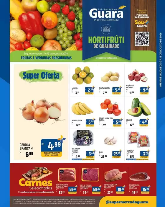 Catálogo Supermercado Guará | Ofertas para caçadores de pechinchas | 2026-08-17T00:00:00.000Z - 2026-08-18T00:00:00.000Z
