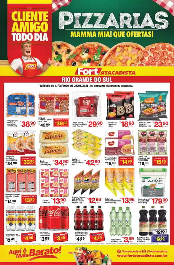 Catálogo Fort Atacadista | RS Fort Food Pizzaria 17 a 23 AGO 26 Final | 2026-08-17T00:00:00.000Z - 2026-08-23T00:00:00.000Z