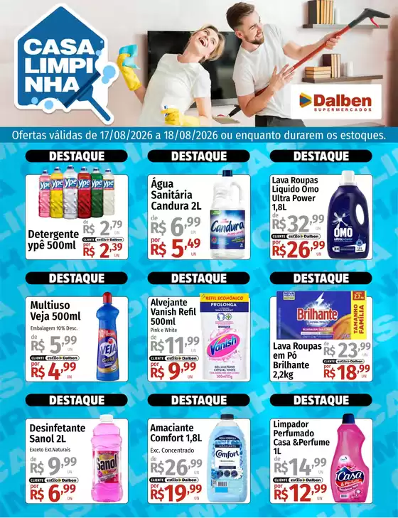 Catálogo Supermercado Dalben | Casa Limpinha | 2026-08-17T00:00:00.000Z - 2026-08-18T00:00:00.000Z