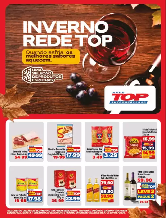 Catálogo Rede Top | Grandes descontos em produtos selecionados | 2026-08-17T00:00:00.000Z - 2026-08-20T00:00:00.000Z