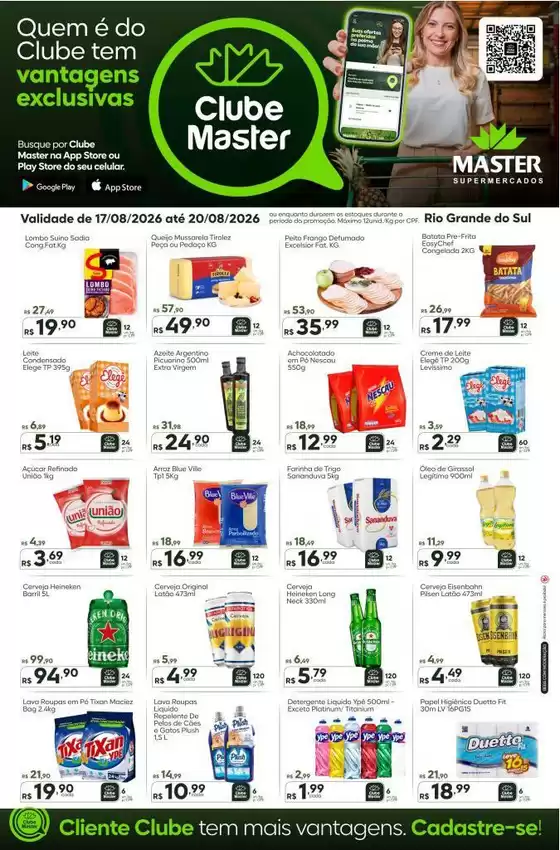 Catálogo Master Supermercados | Semanal master RS | 2026-08-17T00:00:00.000Z - 2026-08-20T00:00:00.000Z
