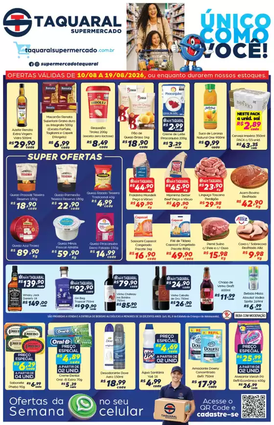 Catálogo Supermercado Taquaral | Ofertas | 2026-08-17T00:00:00.000Z - 2026-08-19T00:00:00.000Z