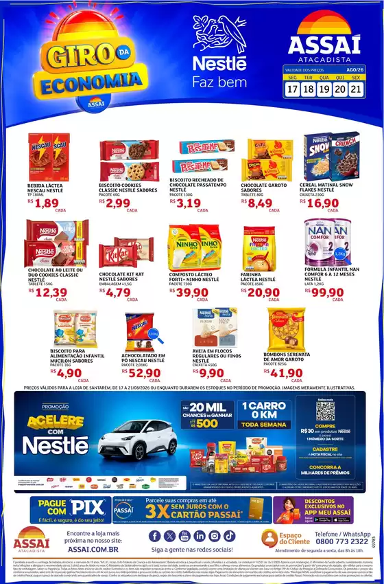 Catálogo Assaí Atacadista em Santarém | Encarte Assaí Atacadista 49785-65 | 2026-08-17T00:00:00.000Z - 2026-08-21T00:00:00.000Z