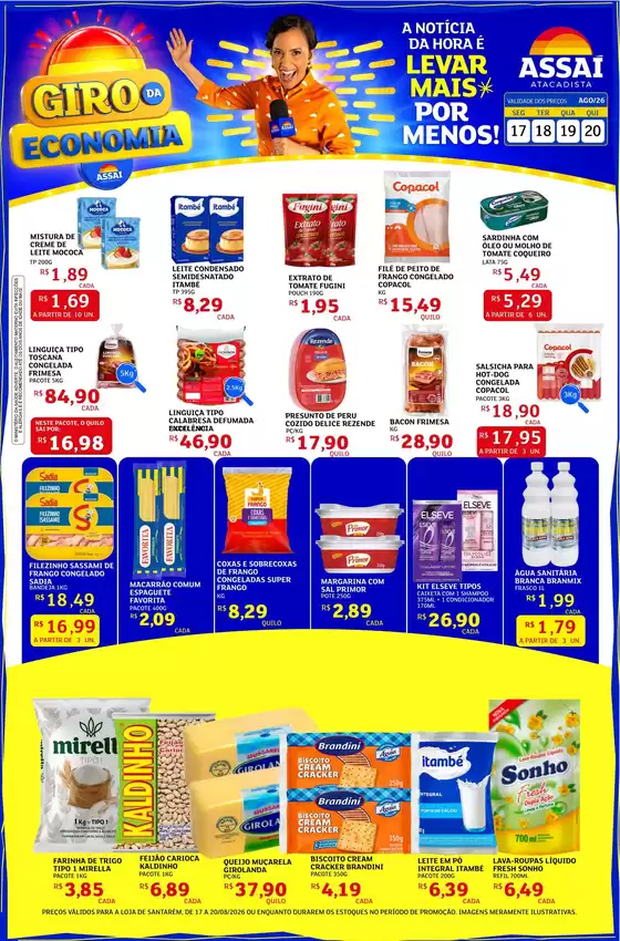 Catálogo Assaí Atacadista em Santarém | Encarte Assaí Atacadista 49698-65 | 2026-08-17T00:00:00.000Z - 2026-08-20T00:00:00.000Z