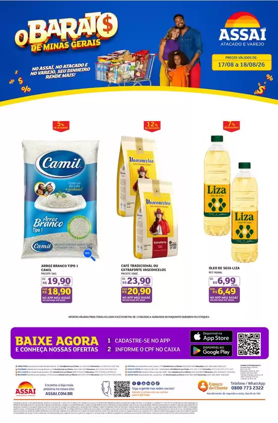 Catálogo Assaí Atacadista | Encarte Assaí Atacadista 169987-594 | 2026-08-17T00:00:00.000Z - 2026-08-18T00:00:00.000Z