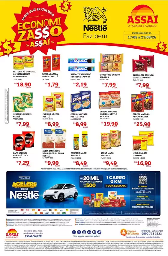 Catálogo Assaí Atacadista | Encarte Assaí Atacadista 169992-525 | 2026-08-17T00:00:00.000Z - 2026-08-21T00:00:00.000Z