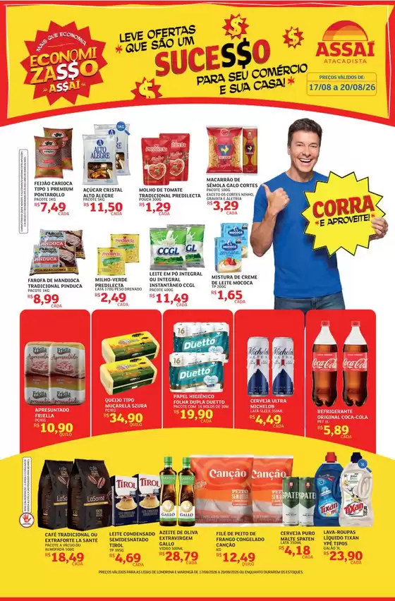 Catálogo Assaí Atacadista | Encarte Assaí Atacadista 169996-513 | 2026-08-17T00:00:00.000Z - 2026-08-20T00:00:00.000Z