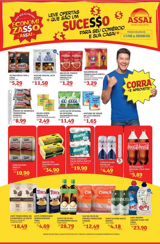 Catálogo Assaí Atacadista | Encarte Assaí Atacadista 169998-517 | 2026-08-17T00:00:00.000Z - 2026-08-20T00:00:00.000Z