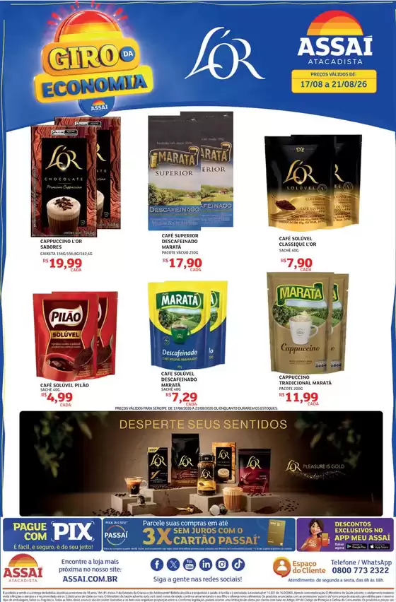 Catálogo Assaí Atacadista | Encarte Assaí Atacadista 170005-537 | 2026-08-17T00:00:00.000Z - 2026-08-21T00:00:00.000Z