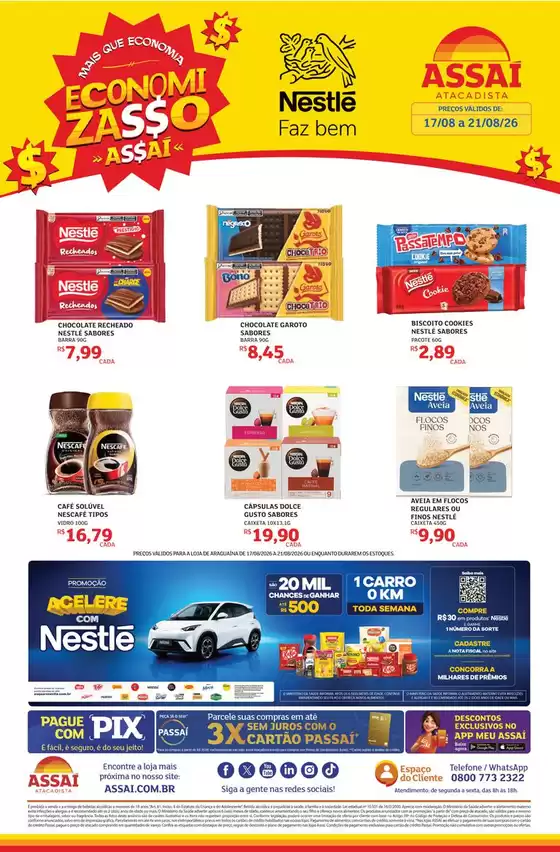 Catálogo Assaí Atacadista | Encarte Assaí Atacadista 170010-578 | 2026-08-17T00:00:00.000Z - 2026-08-21T00:00:00.000Z