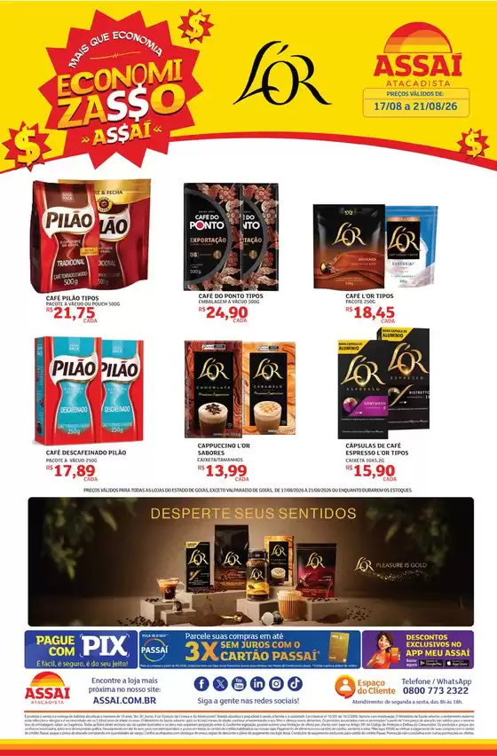 Catálogo Assaí Atacadista | Encarte Assaí Atacadista 170020-638 | 2026-08-17T00:00:00.000Z - 2026-08-21T00:00:00.000Z