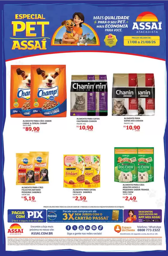 Catálogo Assaí Atacadista | Encarte Assaí Atacadista 170028-577 | 2026-08-17T00:00:00.000Z - 2026-08-21T00:00:00.000Z