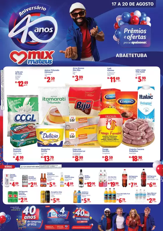 Catálogo Supermercados Mateus | Aniversario | 2026-08-16T00:00:00.000Z - 2026-08-20T00:00:00.000Z