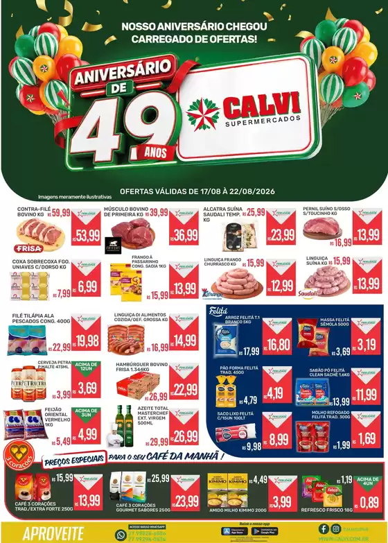 Catálogo Calvi Supermercados | Aniversário de 49anos | 2026-08-18T00:00:00.000Z - 2026-08-22T00:00:00.000Z