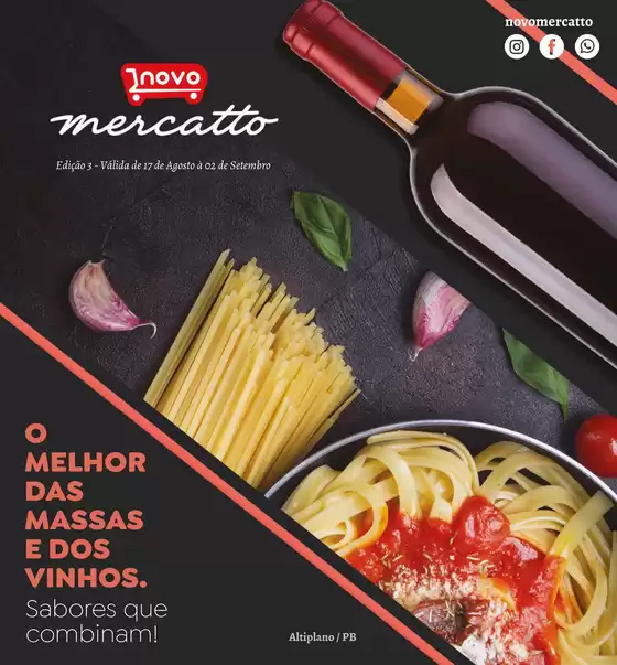 Catálogo Novo Atacarejo | O Melhor Das Massas E Dos Vinhos. | 2026-08-18T00:00:00.000Z - 2026-09-02T00:00:00.000Z