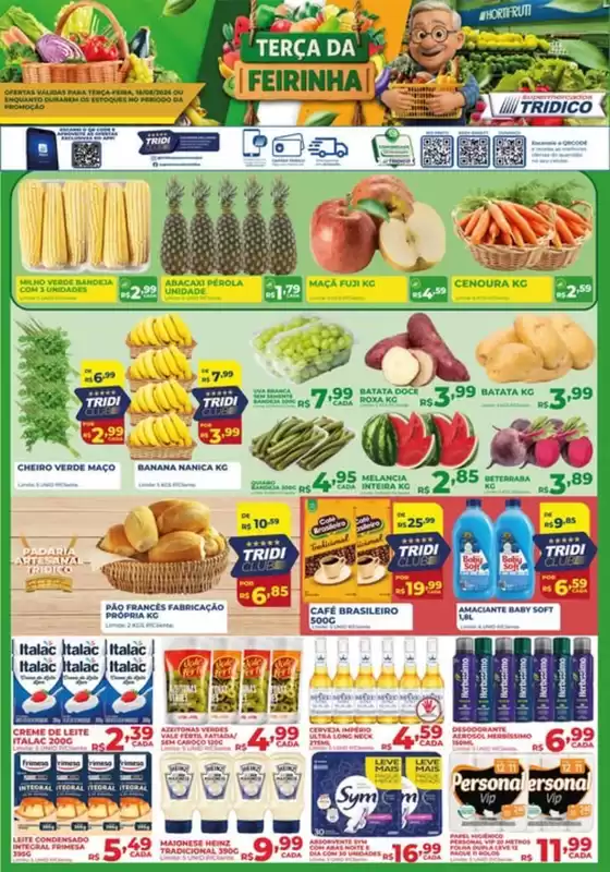 Catálogo Supermercados Tridico | Terça da Feirinha no Tridico! | 2026-08-18T00:00:00.000Z - 2026-08-18T00:00:00.000Z