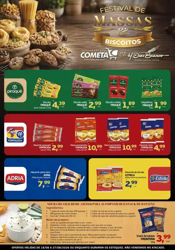 Catálogo Cometa Supermercados | Festival de Ofertas M Days e Danone | 2026-08-18T00:00:00.000Z - 2026-08-27T00:00:00.000Z