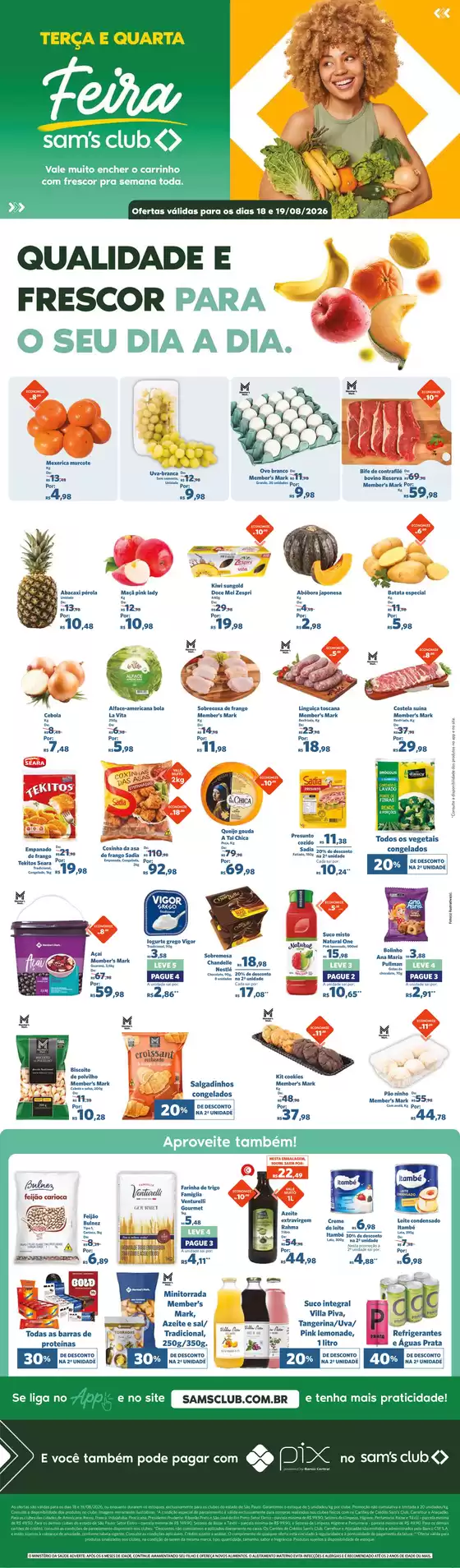 Catálogo Sam's Club | Melhores ofertas para compradores econômicos | 2026-08-18T00:00:00.000Z - 2026-08-19T00:00:00.000Z
