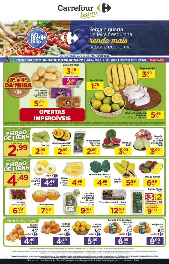 Catálogo Carrefour Bairro | FEIRA | 2026-08-18T00:00:00.000Z - 2026-08-19T00:00:00.000Z