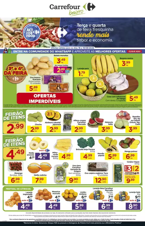 Catálogo Carrefour Bairro | Promoções especiais em andamento | 2026-08-18T00:00:00.000Z - 2026-08-19T00:00:00.000Z