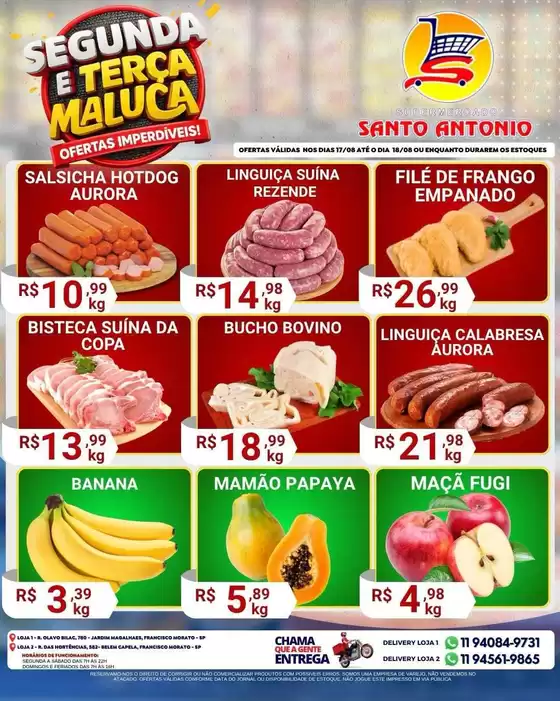 Catálogo Supermercados Santo Antonio | Encarte Supermercados Santo Antonio | 2026-08-17T00:00:00.000Z - 2026-08-18T00:00:00.000Z