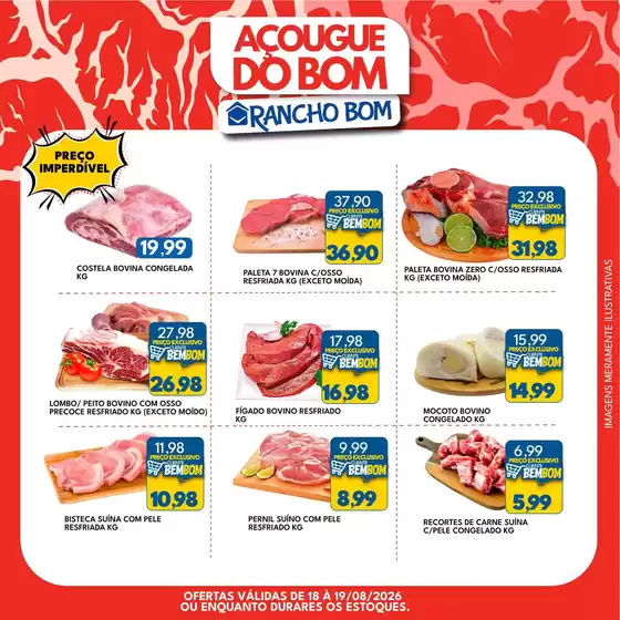 Catálogo Rancho Bom Supermercados | Encarte Rancho Bom Supermercados | 2026-08-18T00:00:00.000Z - 2026-08-19T00:00:00.000Z