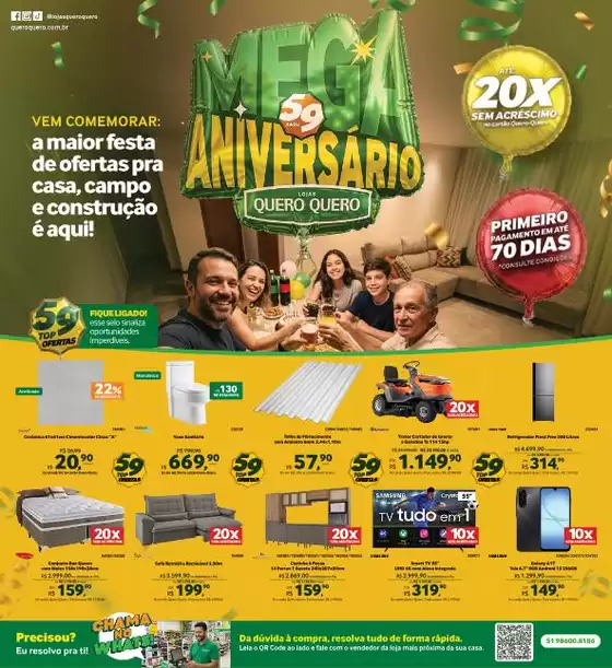 Catálogo Quero Quero | MEGA ANIVERSARIO 59 ANOS Rio Grande do Sul e Santa Catarina | 2026-08-18T00:00:00.000Z - 2026-08-31T00:00:00.000Z