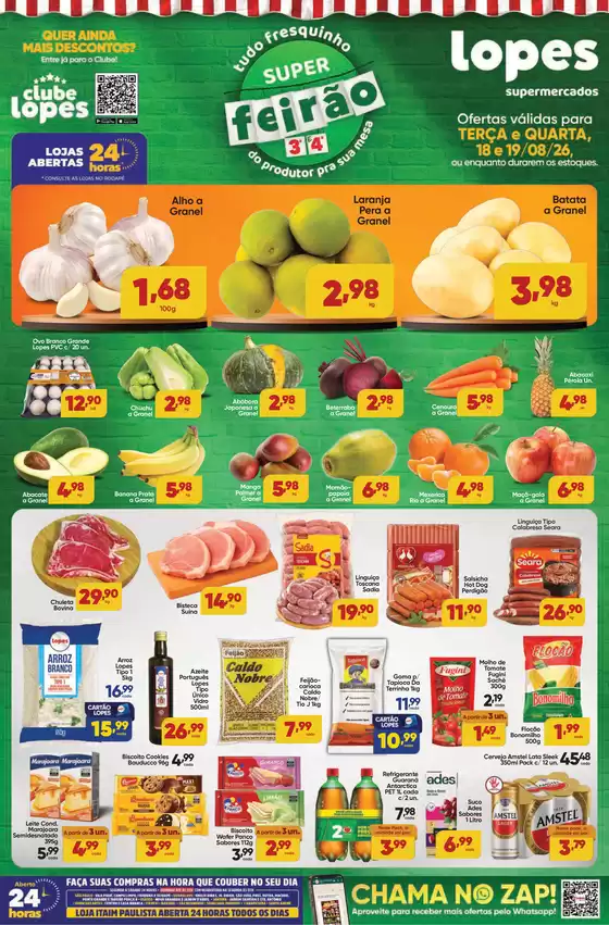Catálogo Lopes Supermercados | SUPER FEIRÃO - TERÇA E QUARTA | 2026-08-18T00:00:00.000Z - 2026-08-19T00:00:00.000Z