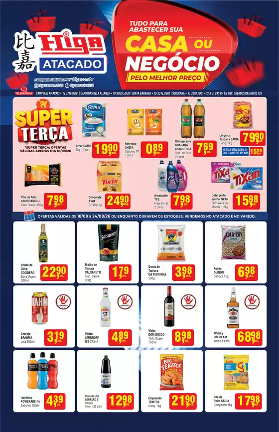 Catálogo Higa Atacado | Higa atacado folheto semanal 20260818 20260824 HMv5KIEhuosu | 2026-08-18T00:00:00.000Z - 2026-08-24T00:00:00.000Z