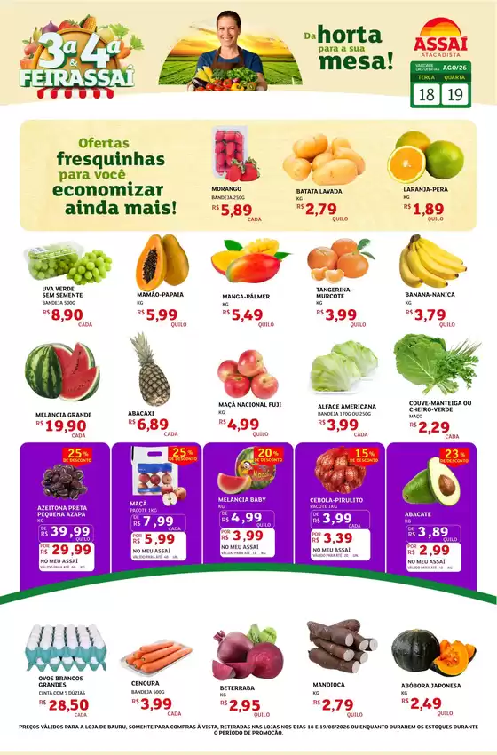 Catálogo Assaí Atacadista | Encarte Assaí Atacadista 49784-960 | 2026-08-18T00:00:00.000Z - 2026-08-19T00:00:00.000Z