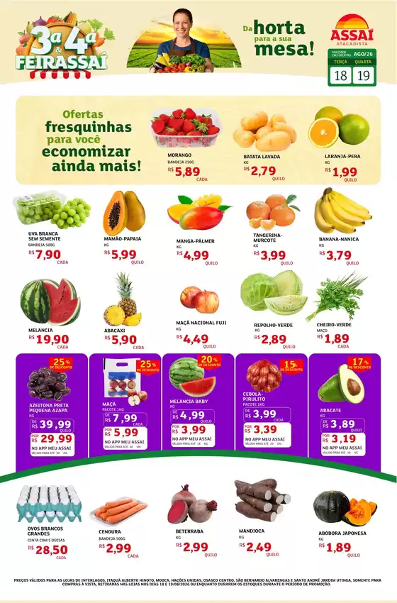 Catálogo Assaí Atacadista | Encarte Assaí Atacadista 49470-809 | 2026-08-18T00:00:00.000Z - 2026-08-19T00:00:00.000Z