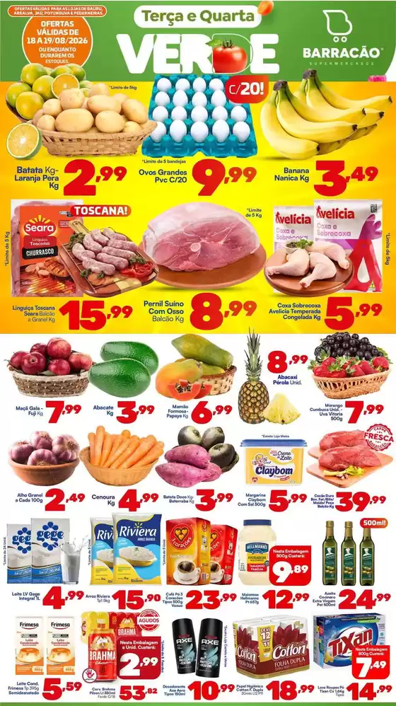 Catálogo Barracão Supermercado | Encarte Barracão Supermercado | 2026-08-18T00:00:00.000Z - 2026-08-19T00:00:00.000Z