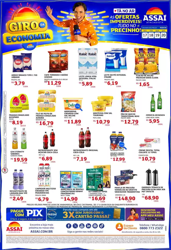 Catálogo Assaí Atacadista | Encarte Assaí Atacadista 49865-63 | 2026-08-18T00:00:00.000Z - 2026-08-20T00:00:00.000Z