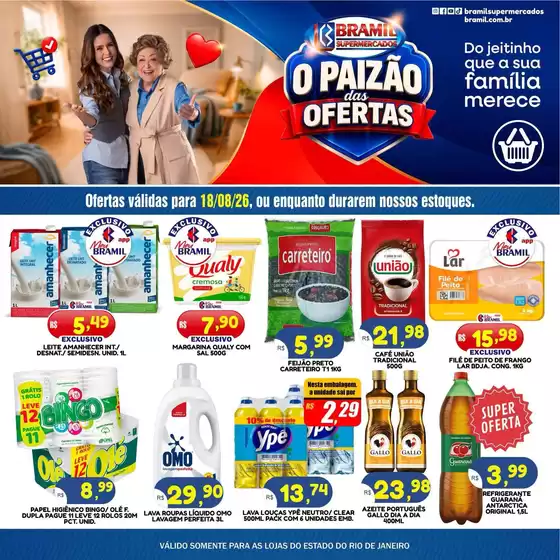 Catálogo Bramil Supermercados | Pechinchas e ofertas atuais | 2026-08-18T00:00:00.000Z - 2026-08-18T00:00:00.000Z