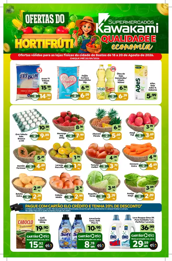 Catálogo Supermercados Kawakami | Ofertas - Bastos | 2026-08-18T00:00:00.000Z - 2026-08-20T00:00:00.000Z