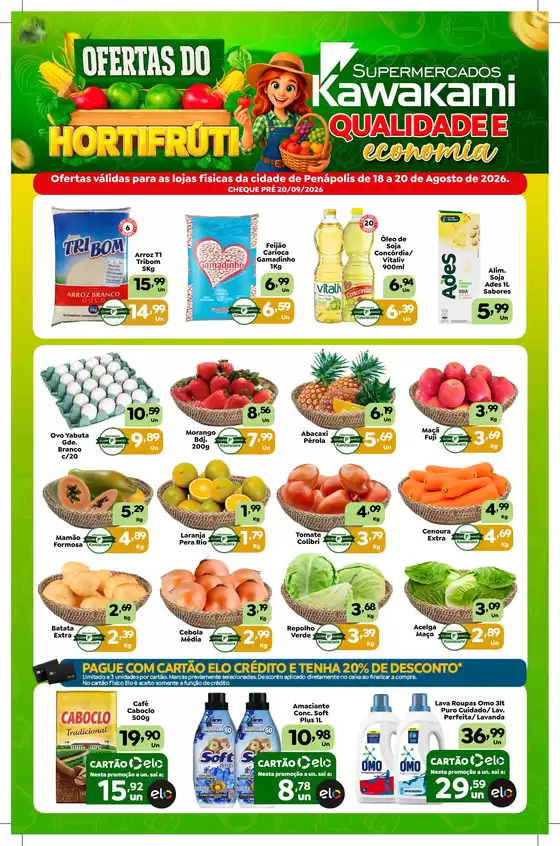Catálogo Supermercados Kawakami | Ofertas - Penápolis | 2026-08-18T00:00:00.000Z - 2026-08-20T00:00:00.000Z